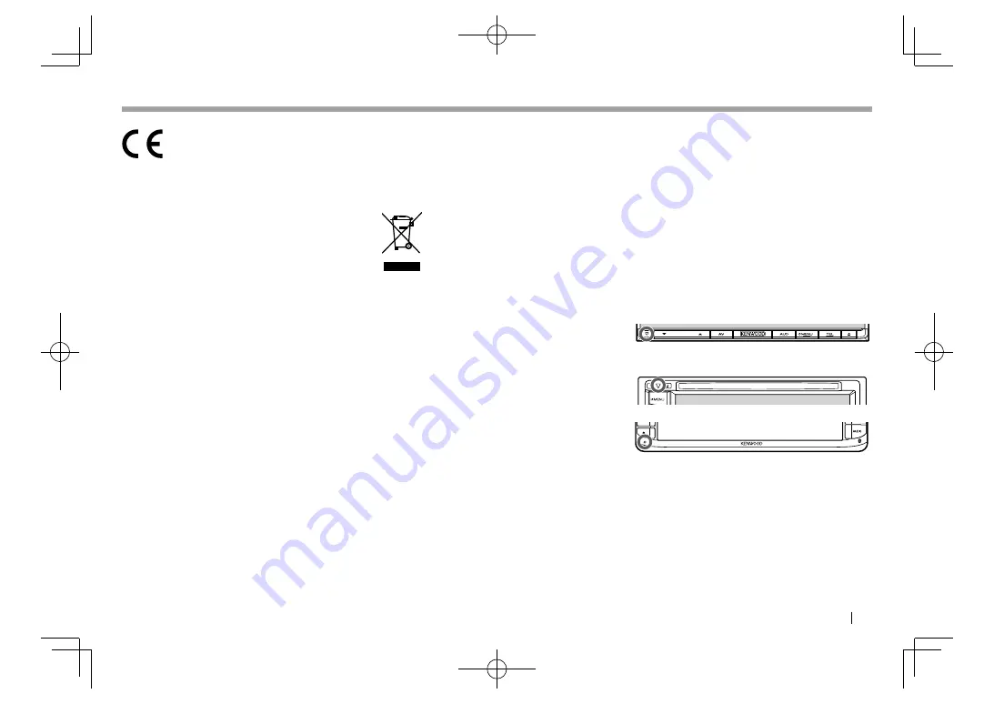 Kenwood DDX7015BT Instruction Manual Download Page 3