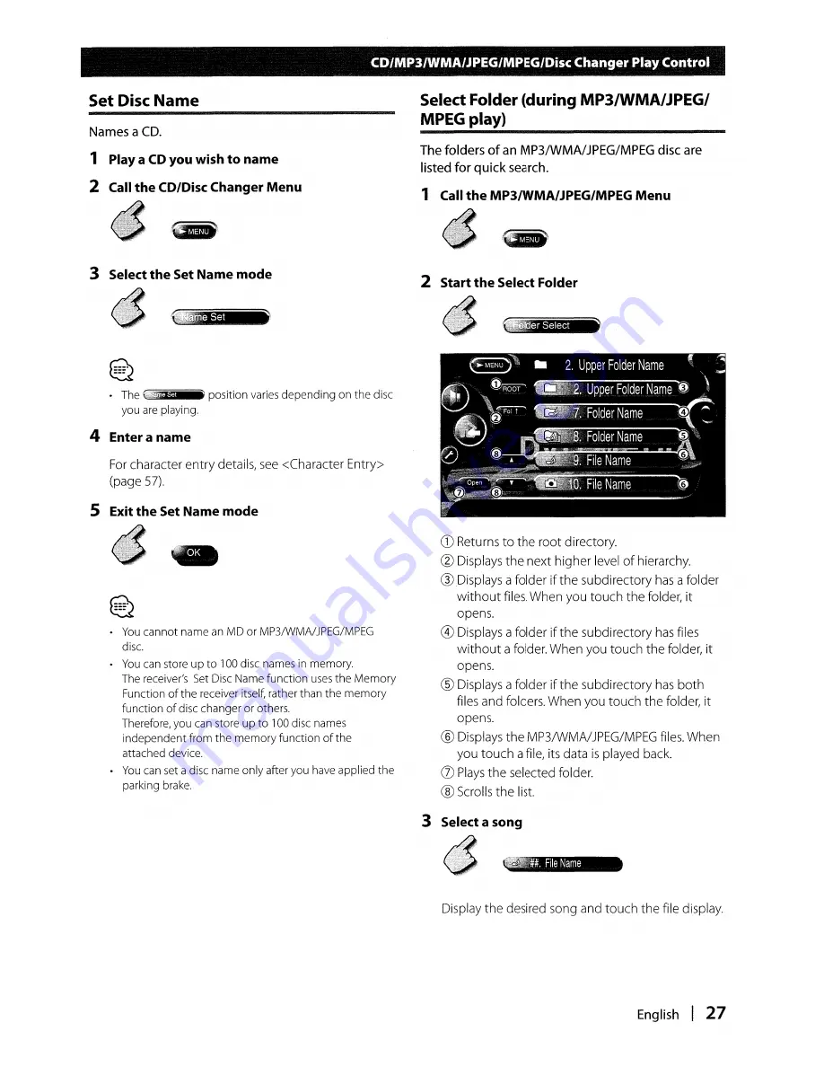 Kenwood DDX8017 - Excelon - DVD Player Instruction Manual Download Page 27