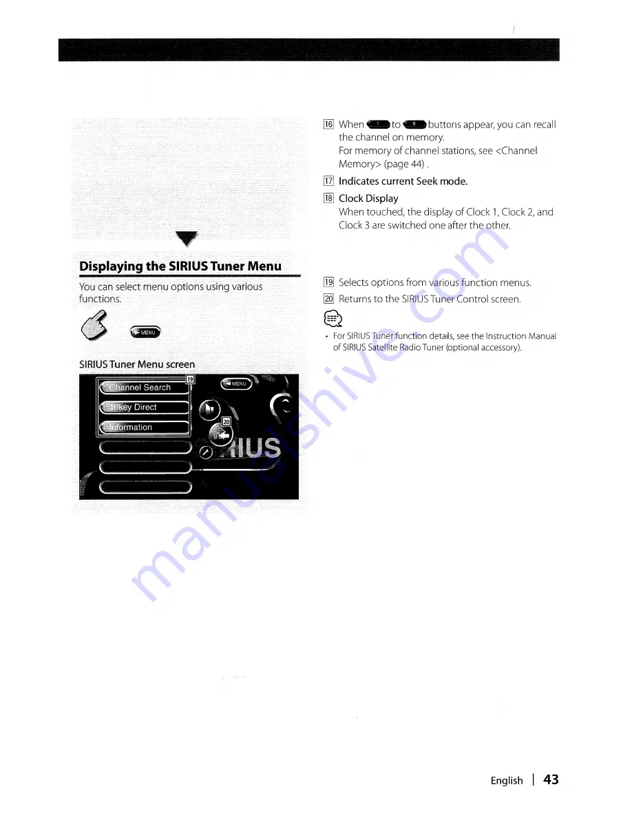 Kenwood DDX8017 - Excelon - DVD Player Instruction Manual Download Page 43