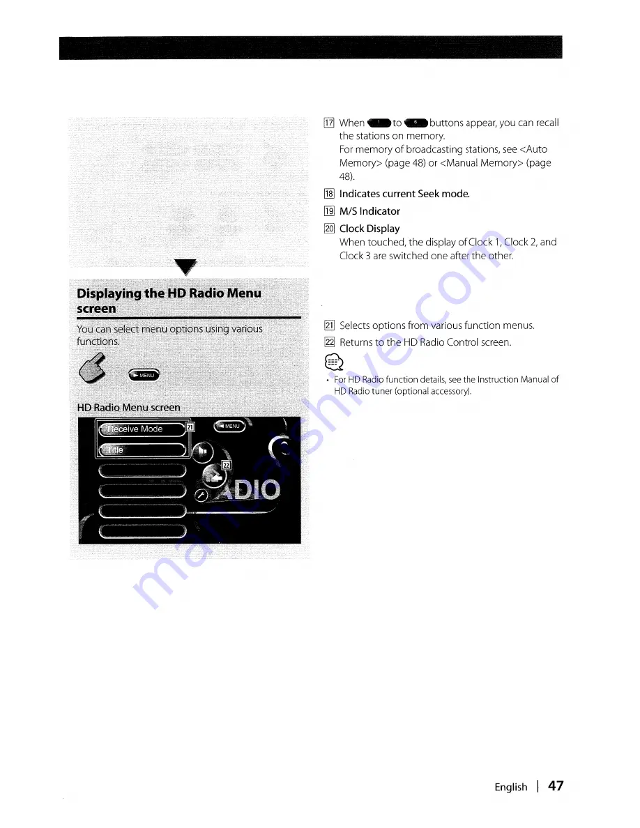 Kenwood DDX8017 - Excelon - DVD Player Instruction Manual Download Page 47