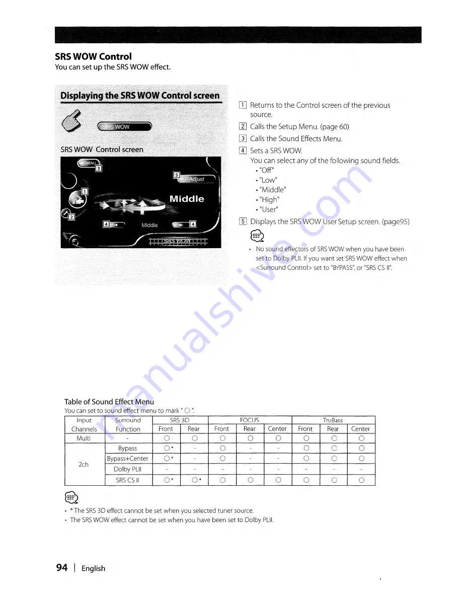 Kenwood DDX8017 - Excelon - DVD Player Скачать руководство пользователя страница 94