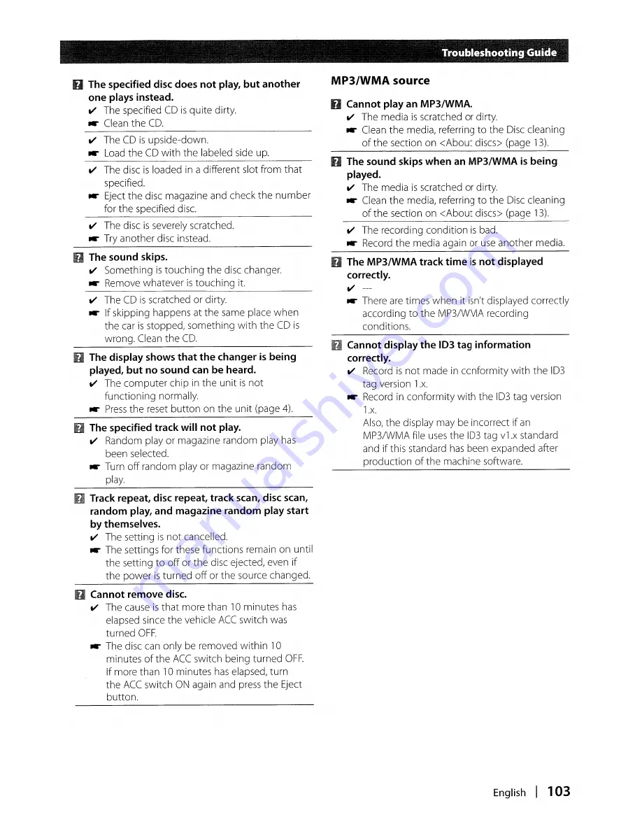 Kenwood DDX8017 - Excelon - DVD Player Instruction Manual Download Page 103