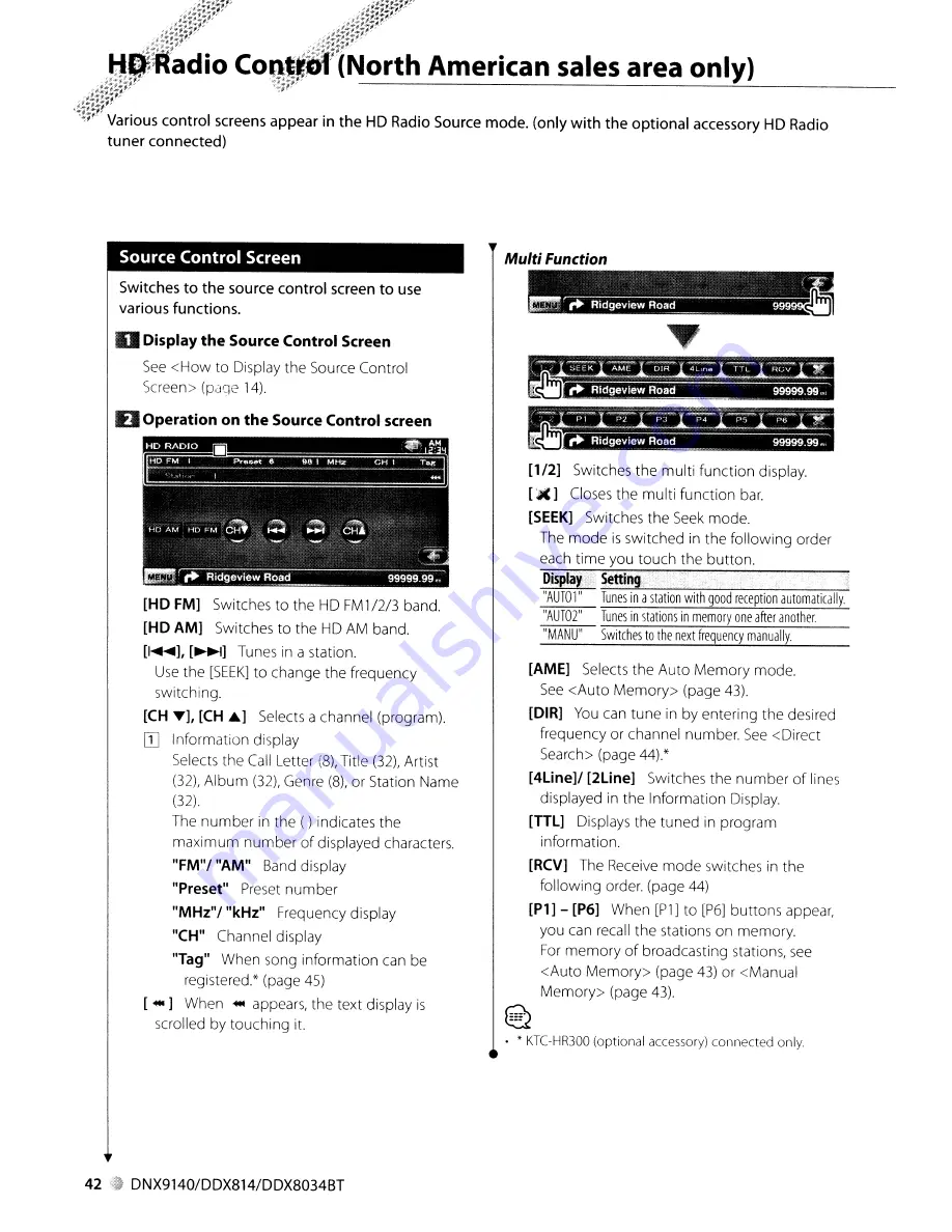 Kenwood DDX8034BT Скачать руководство пользователя страница 42