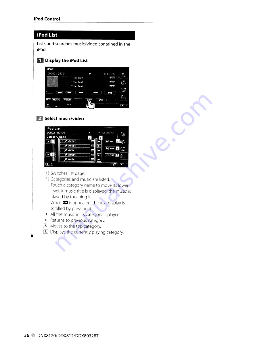 Kenwood DDX812 - Excelon - DVD Player Instruction Manual Download Page 36