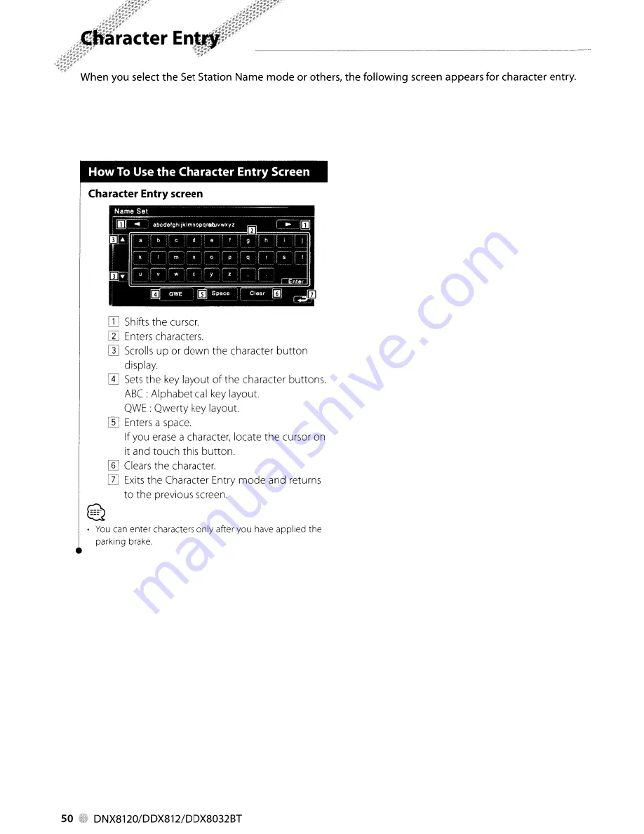 Kenwood DDX812 - Excelon - DVD Player Instruction Manual Download Page 50