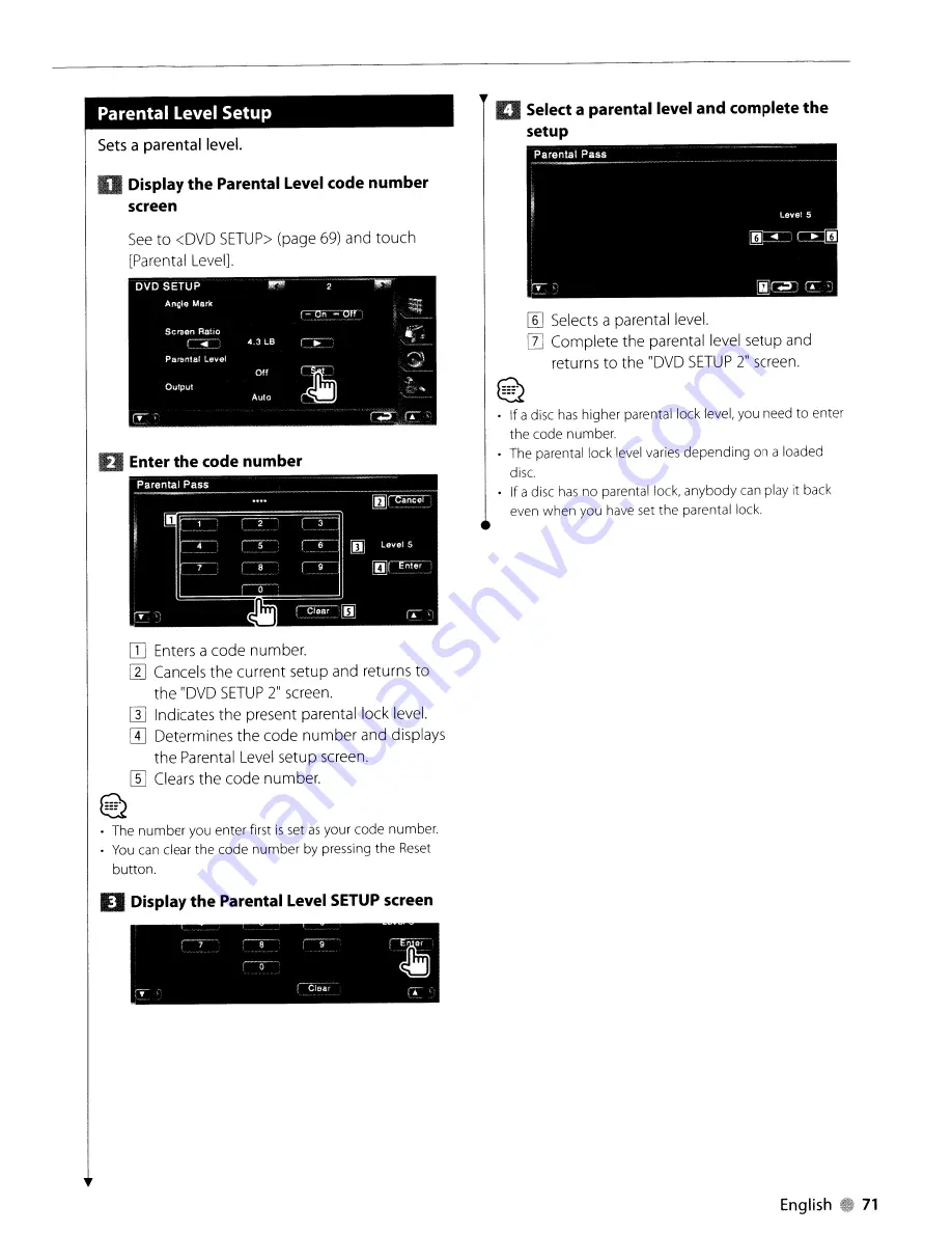 Kenwood DDX812 - Excelon - DVD Player Instruction Manual Download Page 71