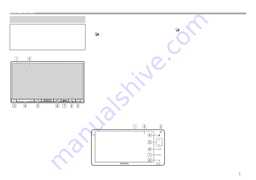 Kenwood DDX9016DABS Instruction Manual Download Page 7