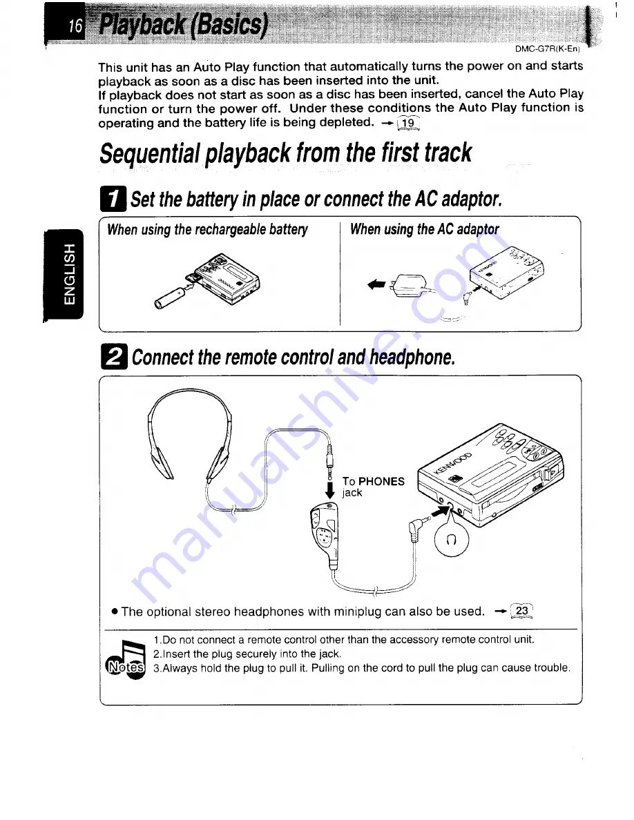 Kenwood DMC-G7R Instruction Manual Download Page 16