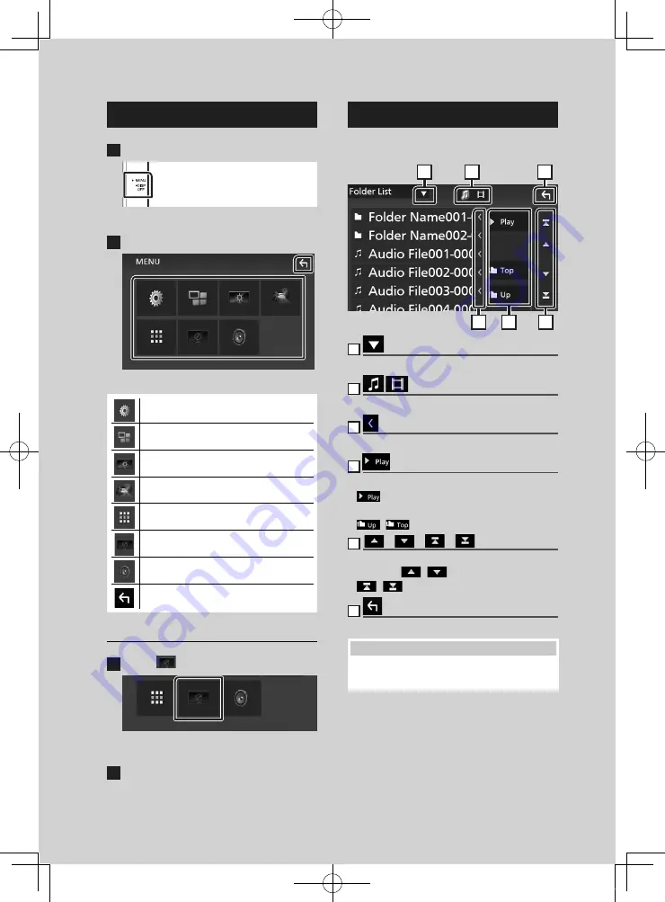 Kenwood DMX5020BTS Quick Start Manual Download Page 12