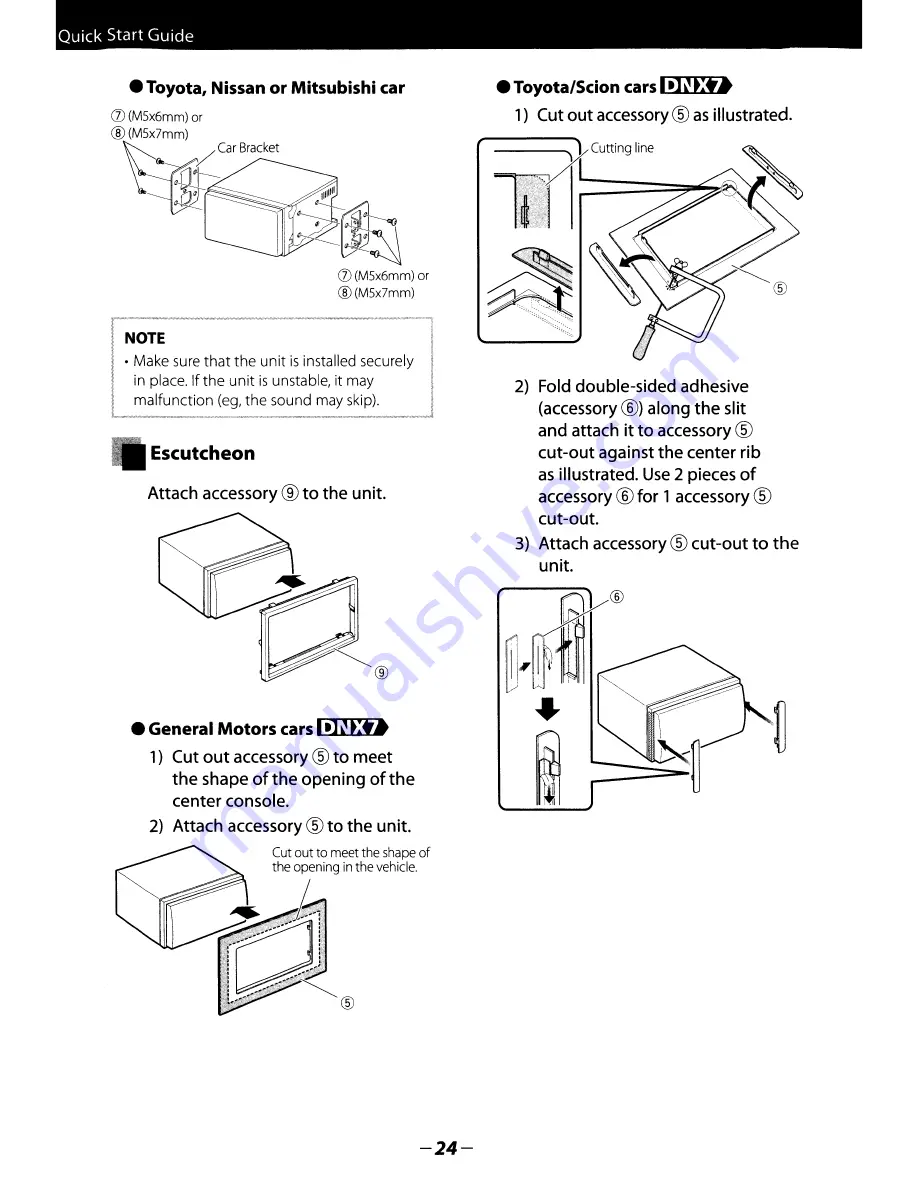 Kenwood DNX5180 Скачать руководство пользователя страница 24