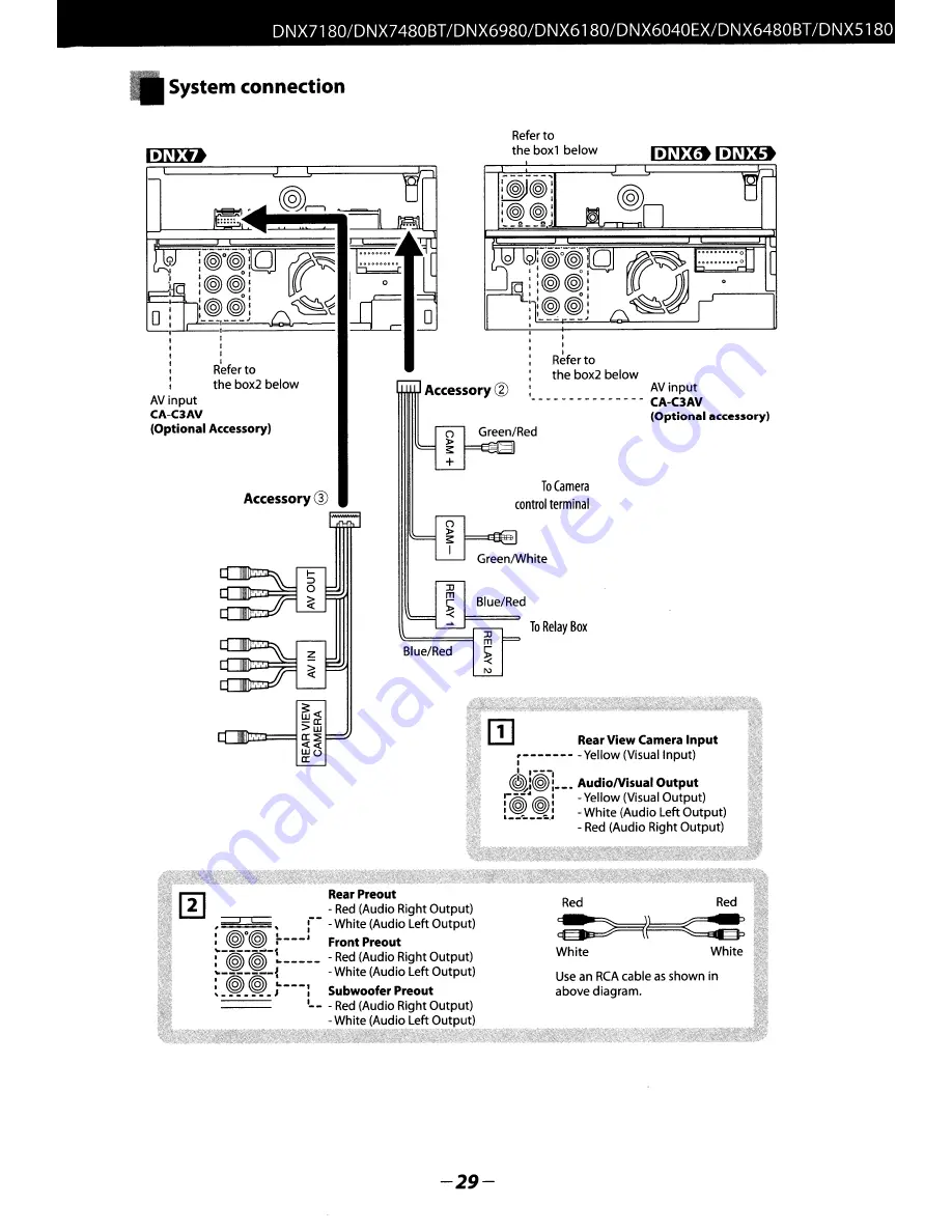 Kenwood DNX5180 Quick Start Manual Download Page 29