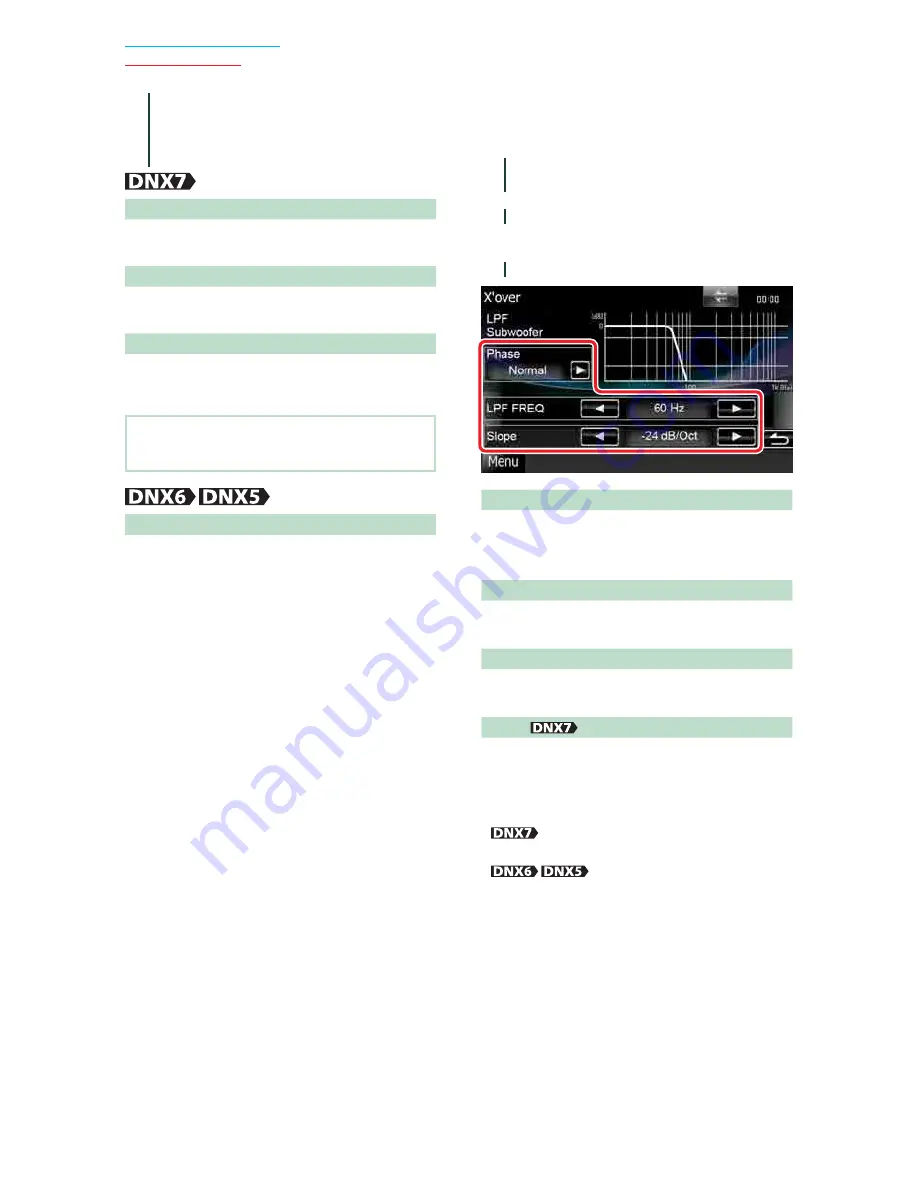 Kenwood DNX5180 Quick Start Manual Download Page 115