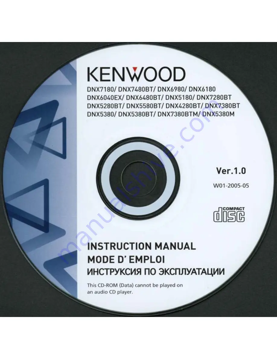 Kenwood DNX5180 Quick Start Manual Download Page 175