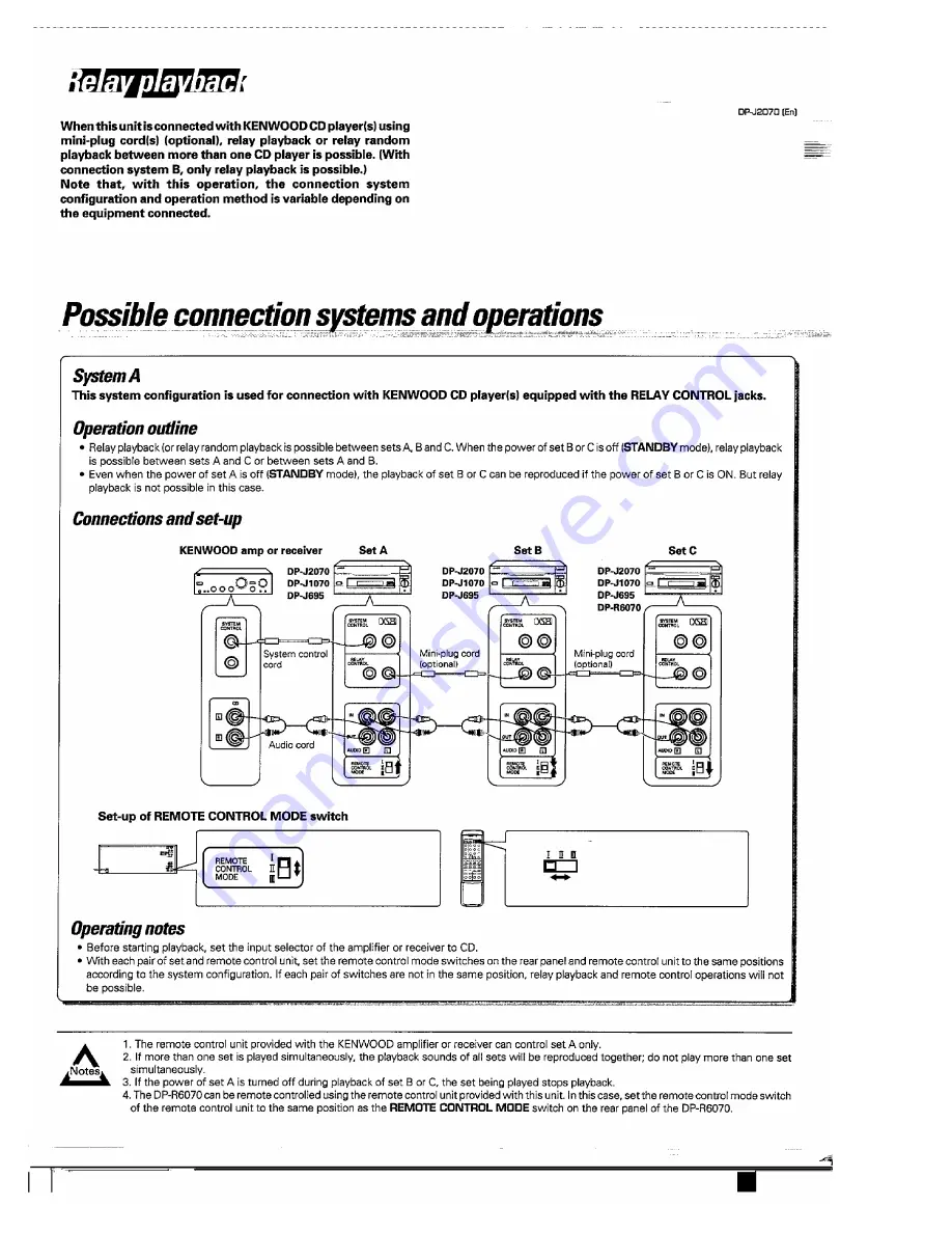 Kenwood DP-J2070 Скачать руководство пользователя страница 33