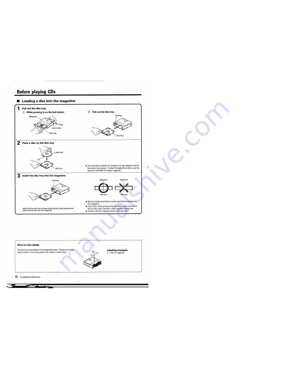 Kenwood DP-M5550 Скачать руководство пользователя страница 12