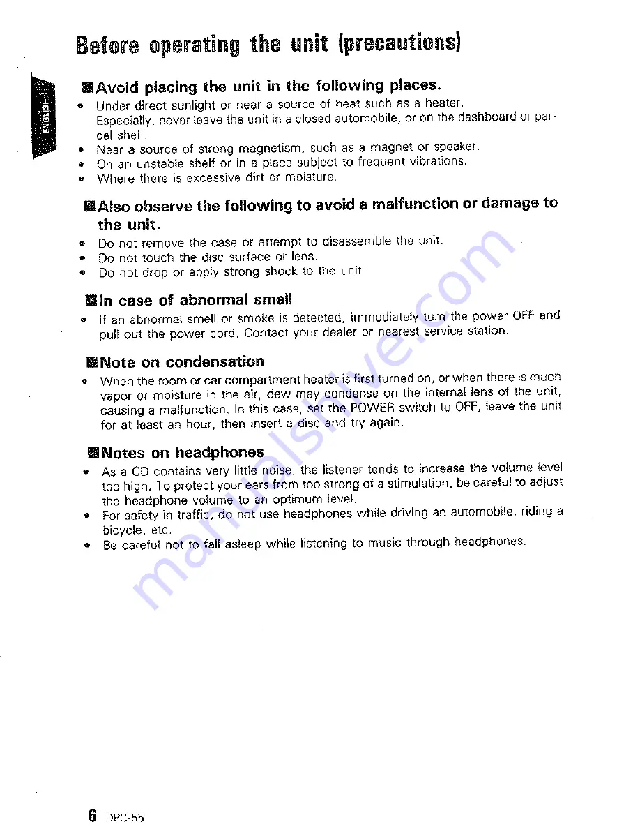 Kenwood DPC-55 Instruction Manual Download Page 6