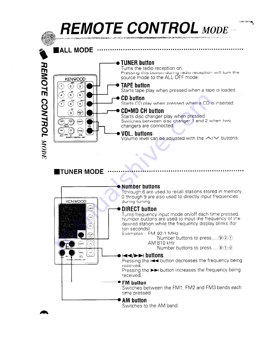 Kenwood DPX-410 Instruction Manual Download Page 38