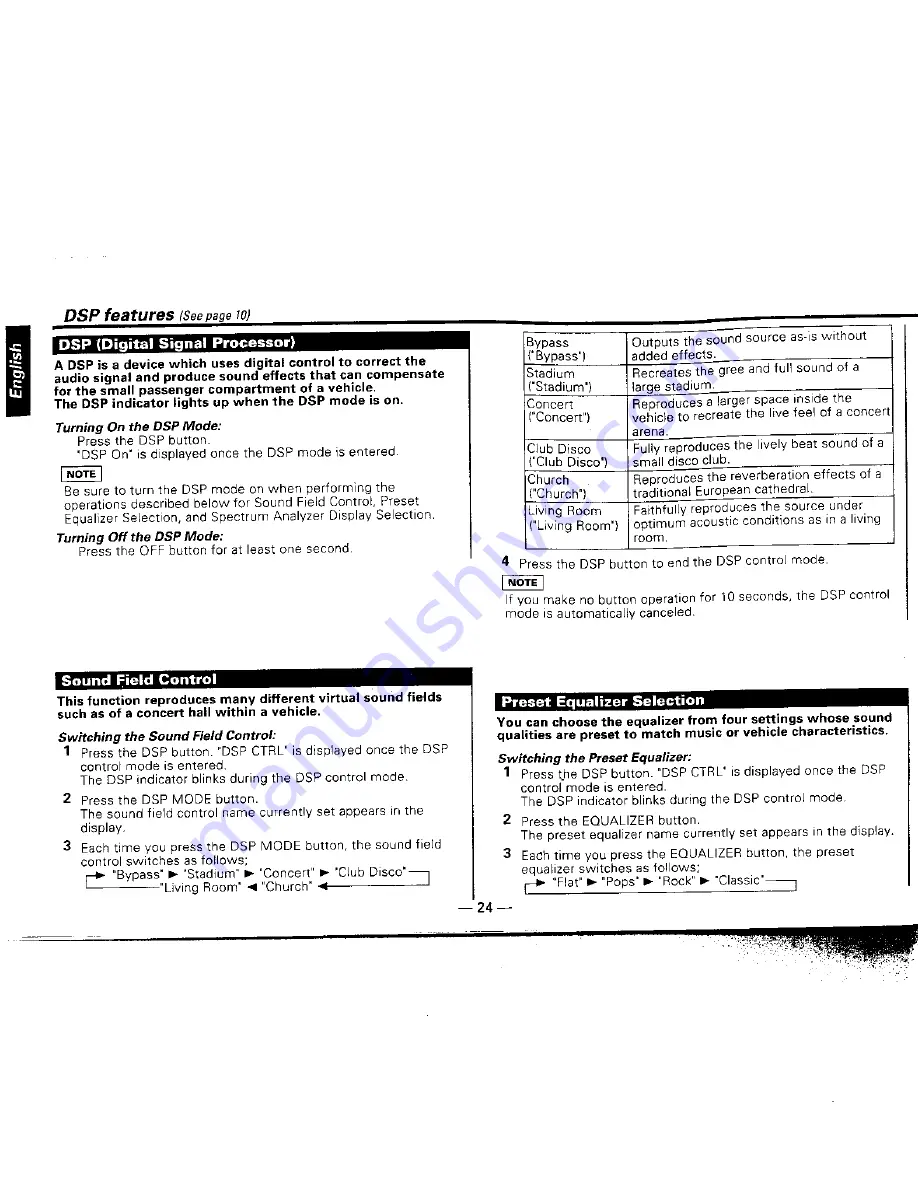 Kenwood DPX-440 Instruction Manual Download Page 24