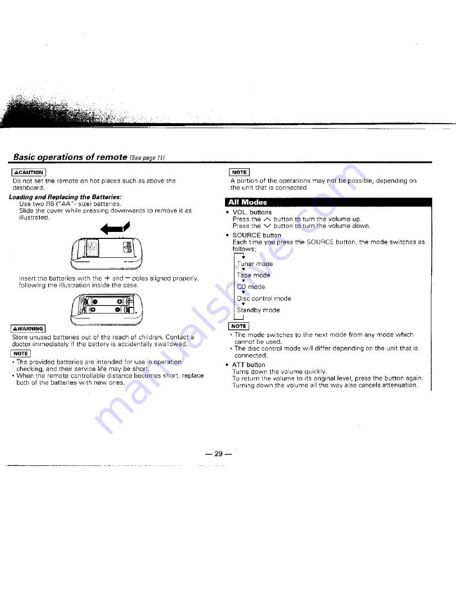 Kenwood DPX-440 Instruction Manual Download Page 29