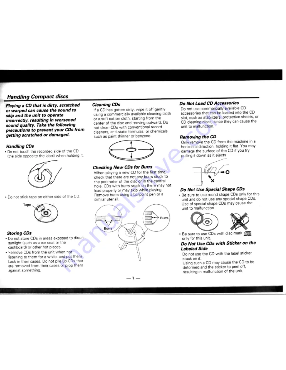 Kenwood DPX-600 Instruction Manual Download Page 7