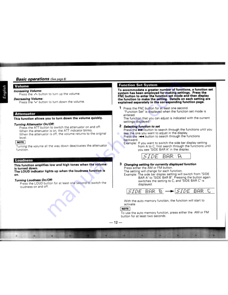 Kenwood DPX-600 Instruction Manual Download Page 12