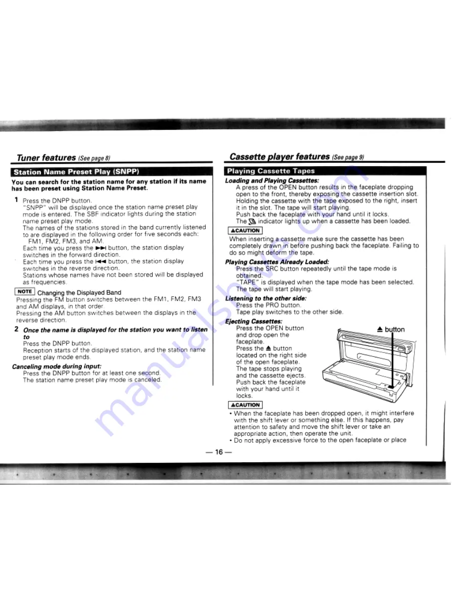 Kenwood DPX-600 Instruction Manual Download Page 16