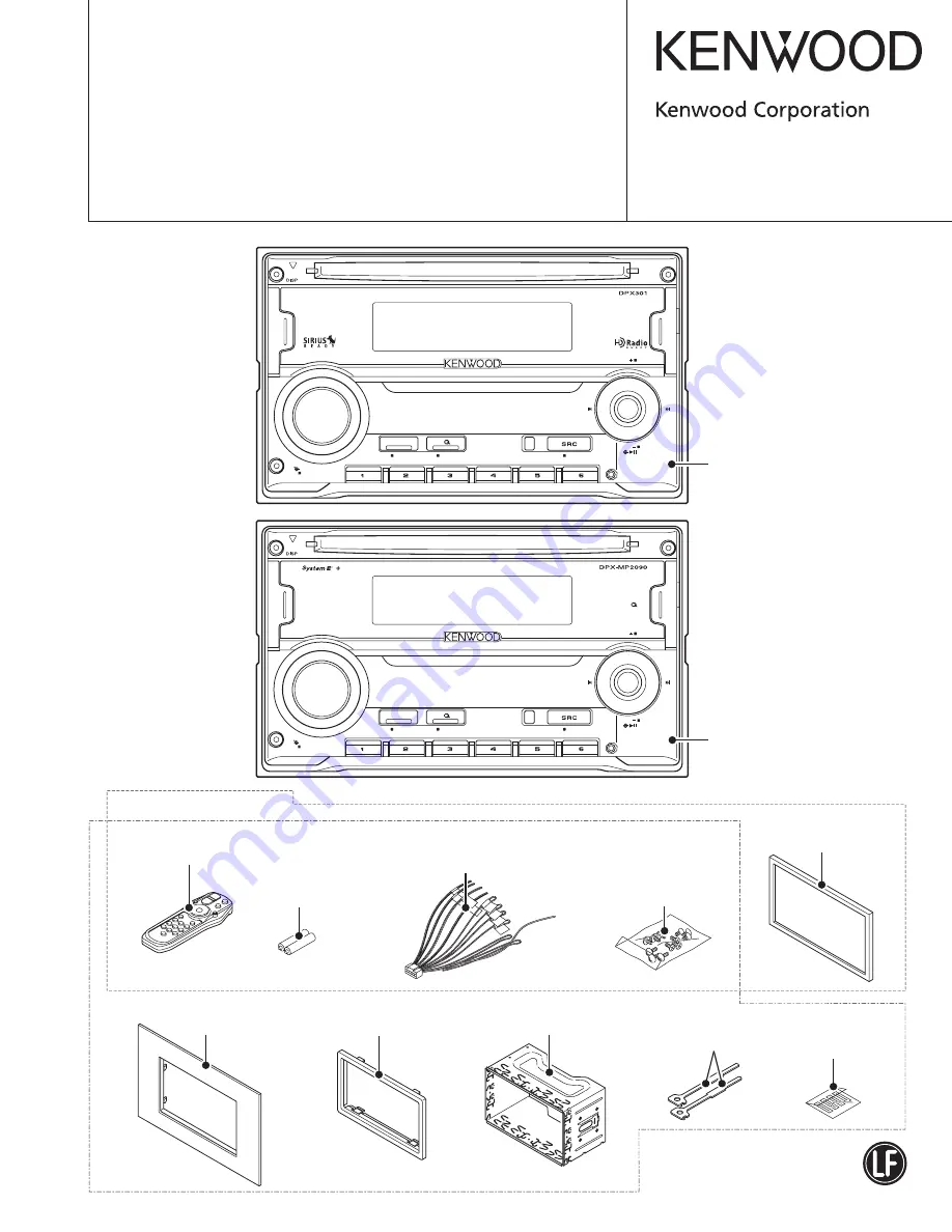 Kenwood DPX-MP2090 Service Manual Download Page 1