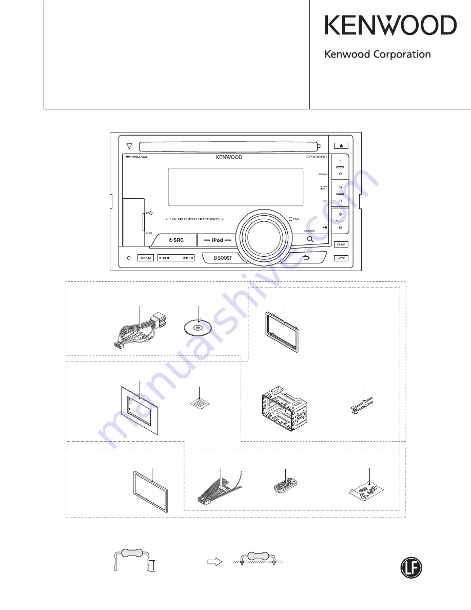 Kenwood DPX-MP3120 Service Manual Download Page 1