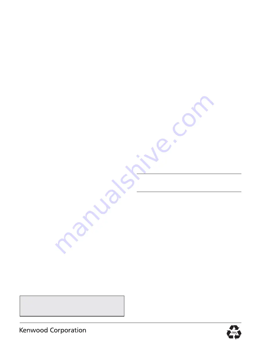 Kenwood DPX-MP3120 Service Manual Download Page 58