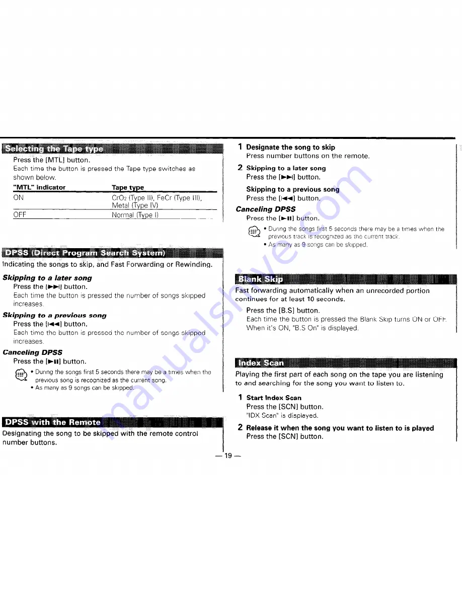 Kenwood DPX-MP4030 Instruction Manual Download Page 19