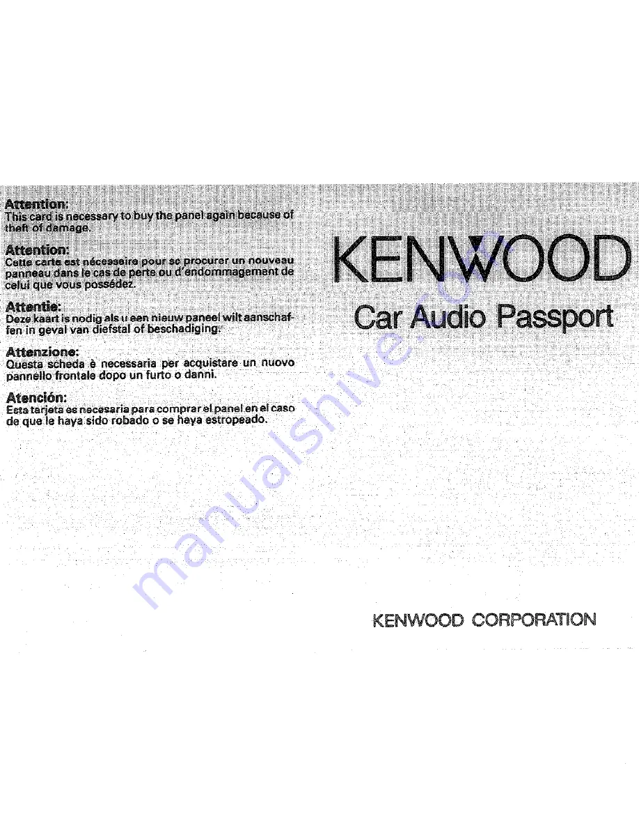 Kenwood DPX-MP4030 Instruction Manual Download Page 44