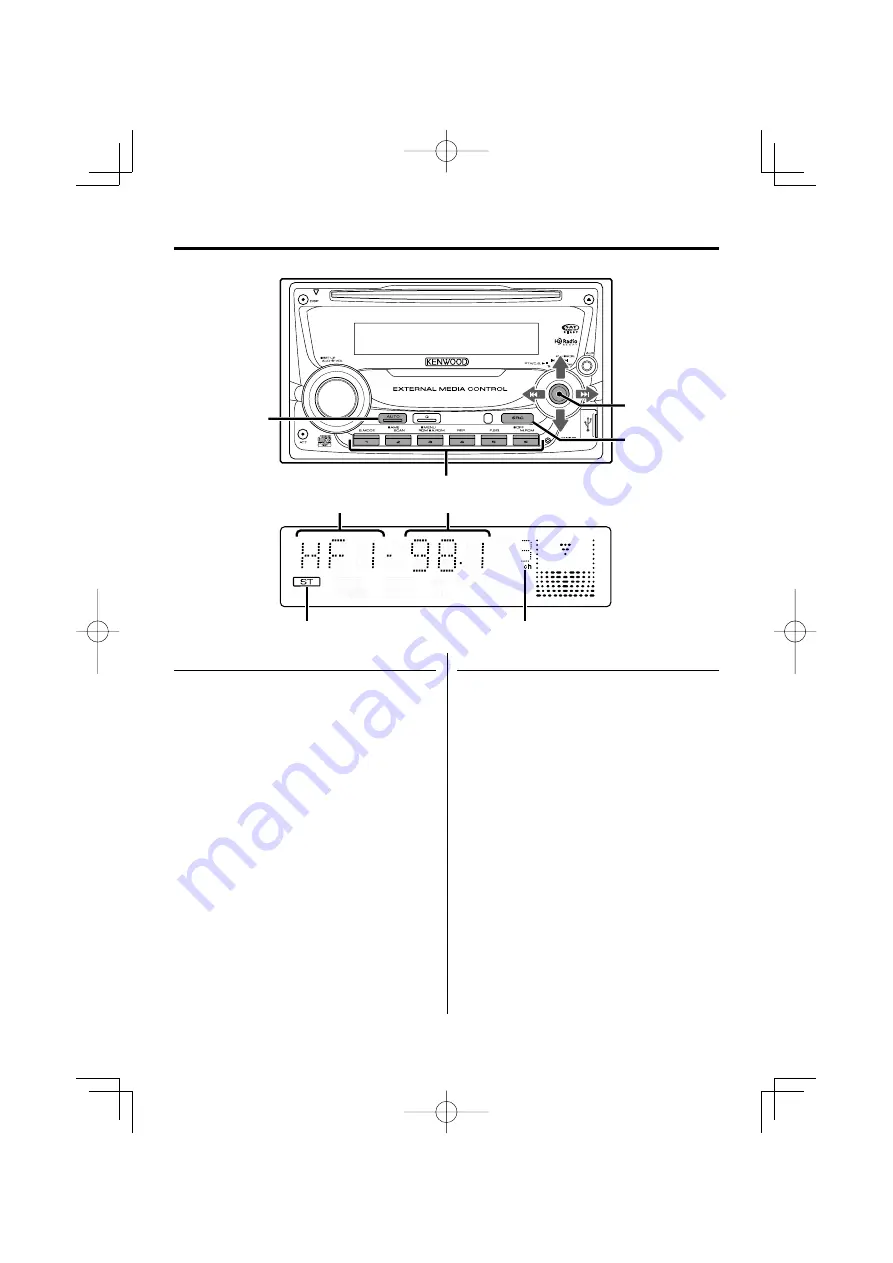 Kenwood DPX502 - DPX 502 Radio Скачать руководство пользователя страница 22