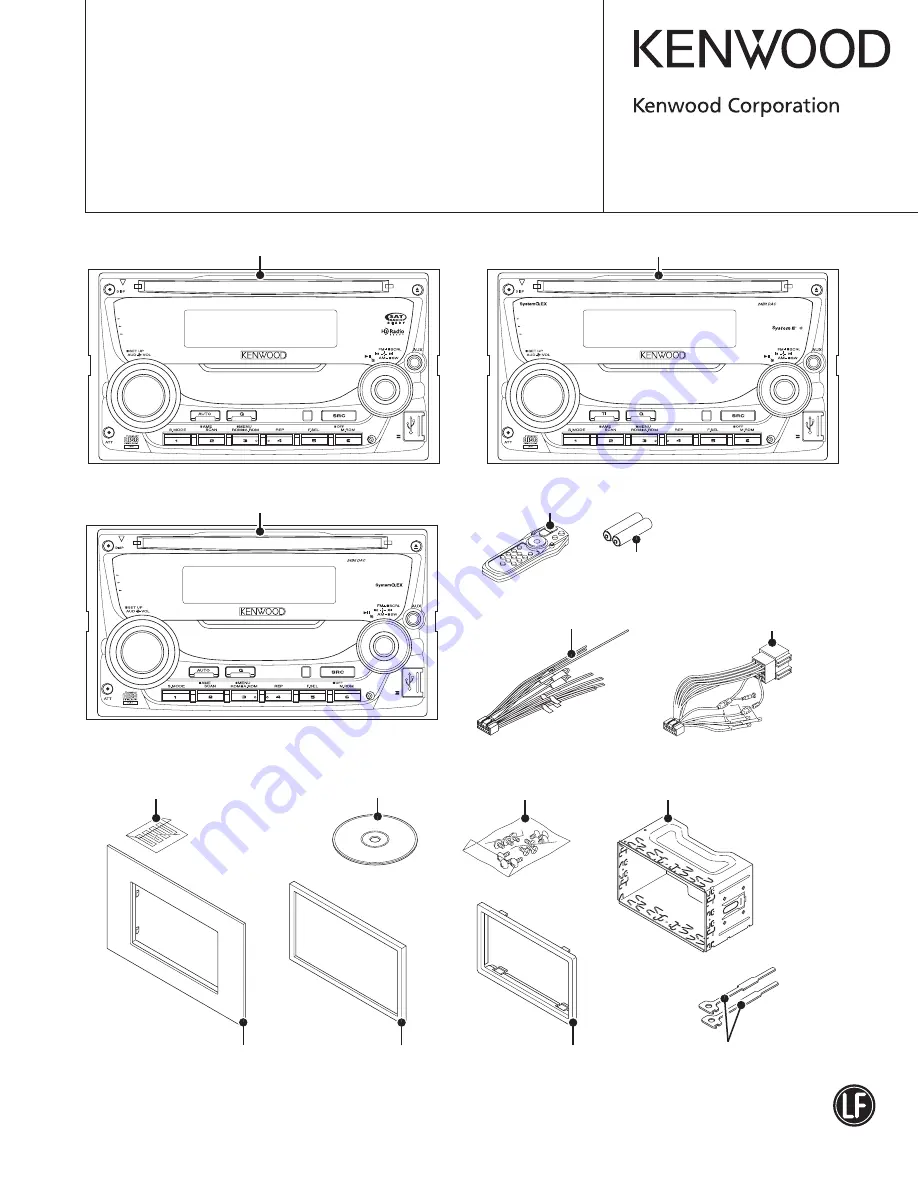 Kenwood DPX502 - DPX 502 Radio Скачать руководство пользователя страница 1