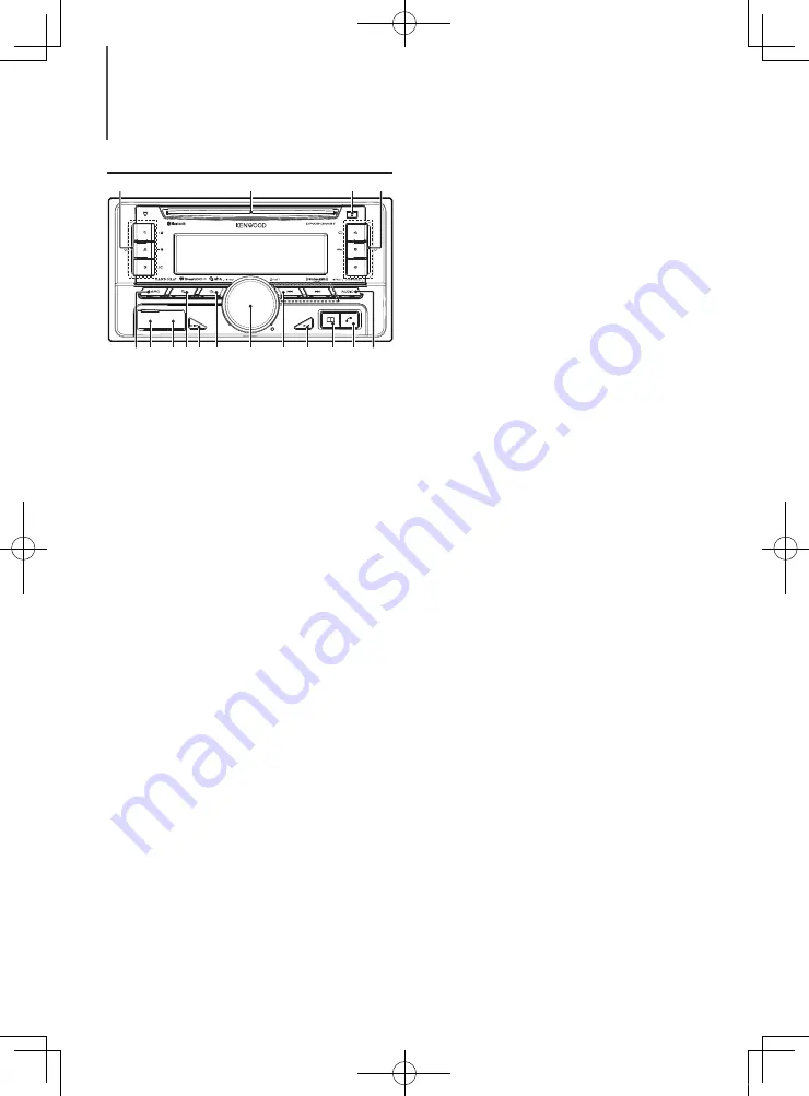 Kenwood DPX513WBT Instruction Manual Download Page 10