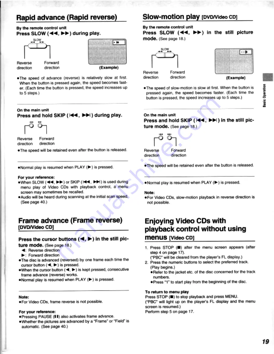 Kenwood DV-303 Instruction Manual Download Page 19