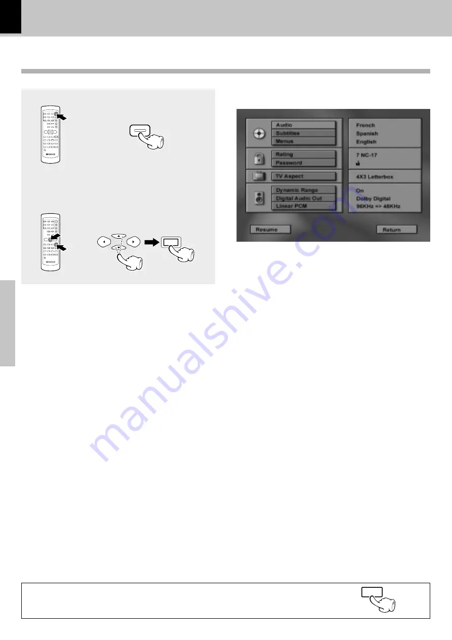 Kenwood DV-503 Instruction Manual Download Page 26