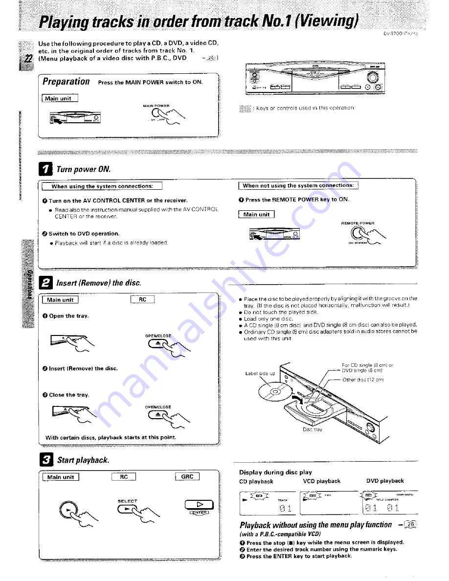 Kenwood DV-S700 Instruction Manual Download Page 22