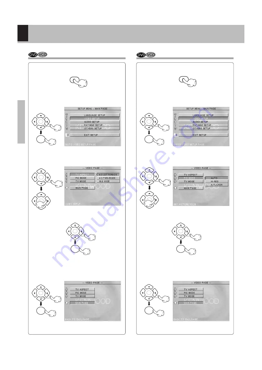 Kenwood DVF-S500 Instruction Manual Download Page 18