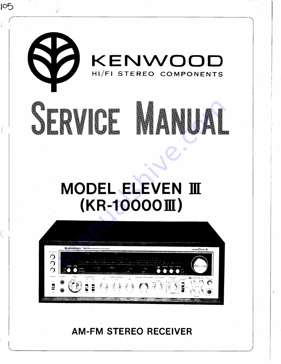 Kenwood Eleven III Service Manual Download Page 1