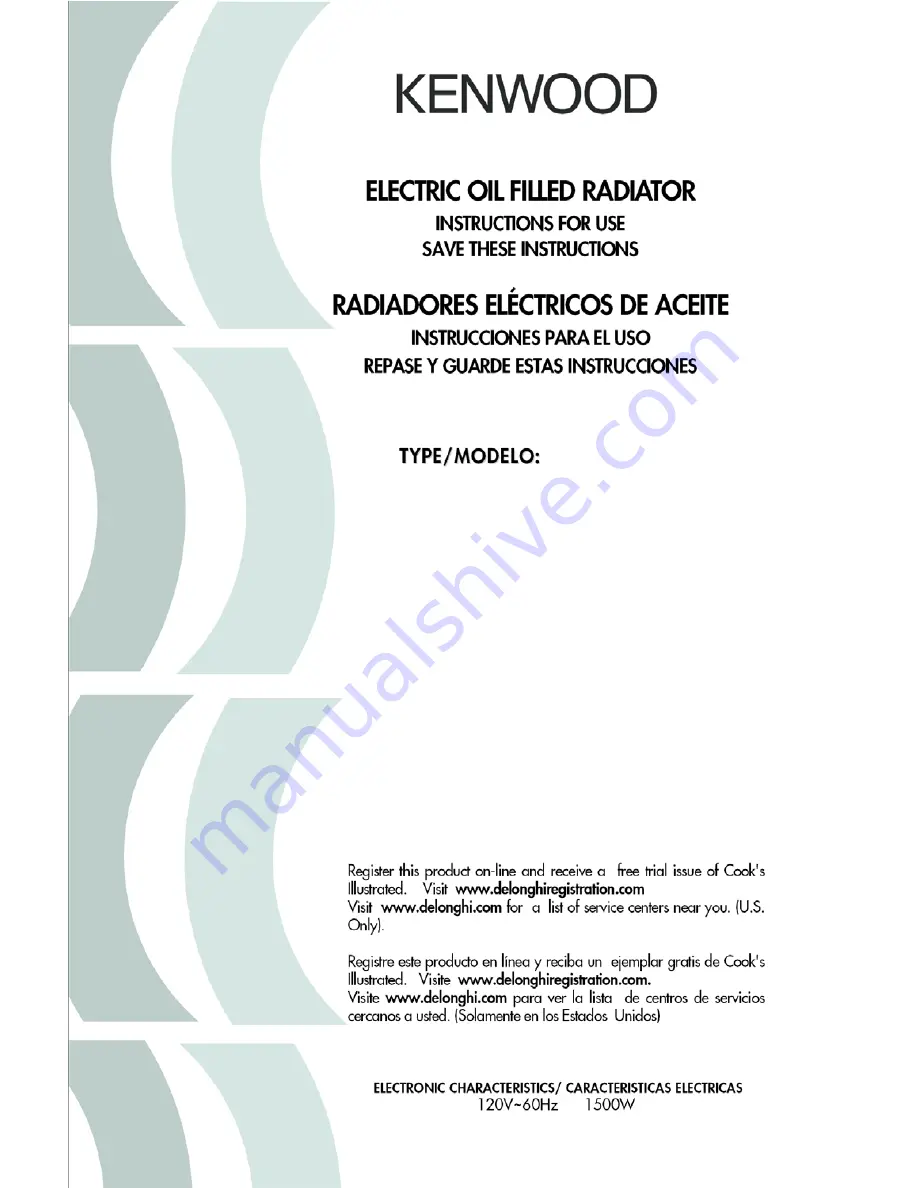 Kenwood EW6708K Instructions For Use Manual Download Page 1