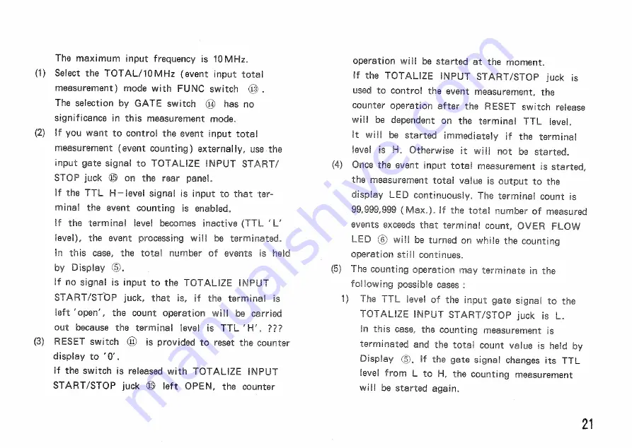 Kenwood FC-758 Instruction Manual Download Page 21