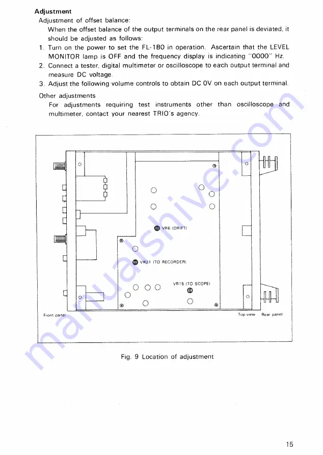 Kenwood FL-180 Instruction Manual Download Page 15