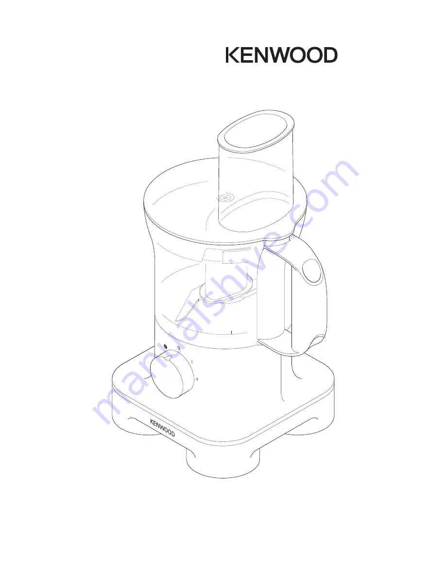 Kenwood FP270 series Скачать руководство пользователя страница 1