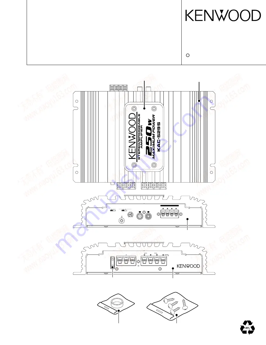 Kenwood KAC-529S Service Manual Download Page 1