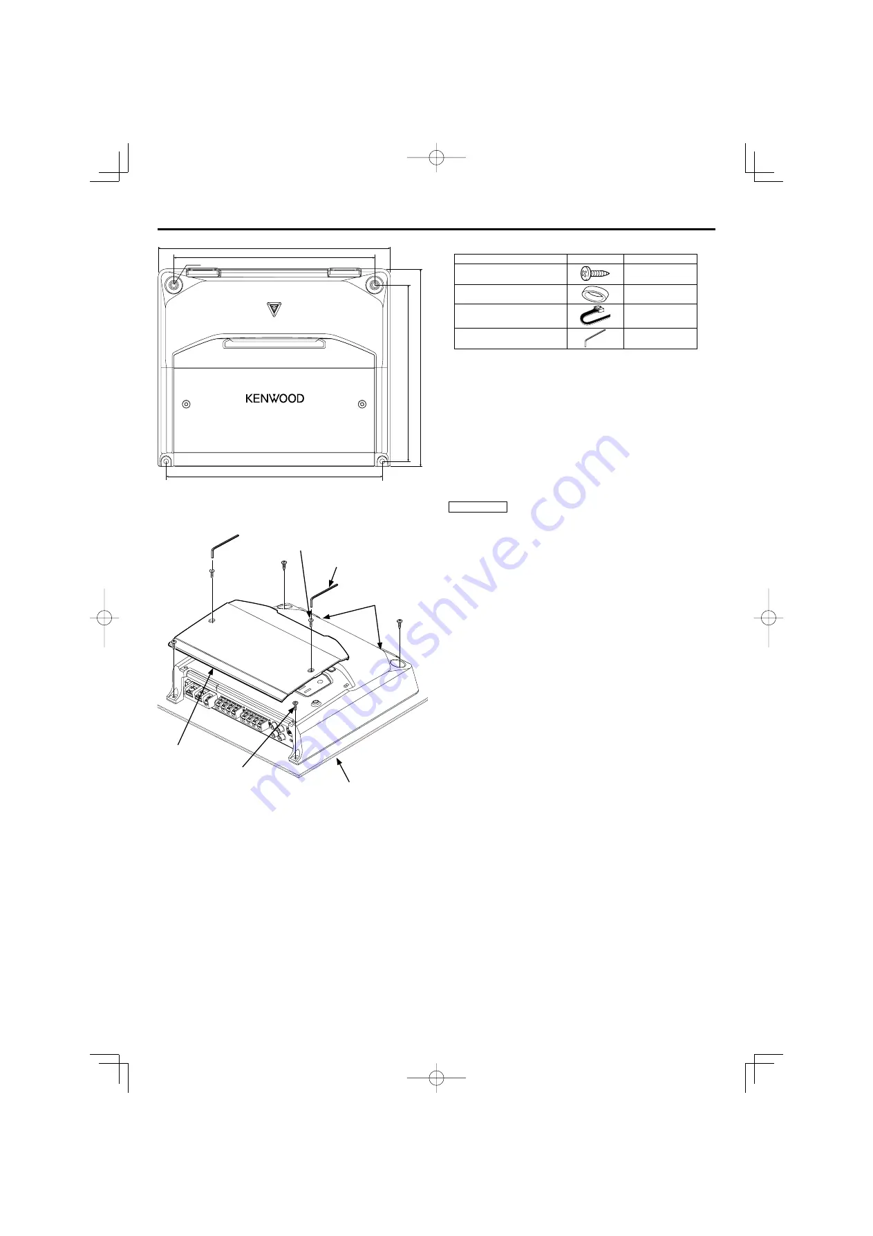 Kenwood KAC-8404 Instruction Manual Download Page 3