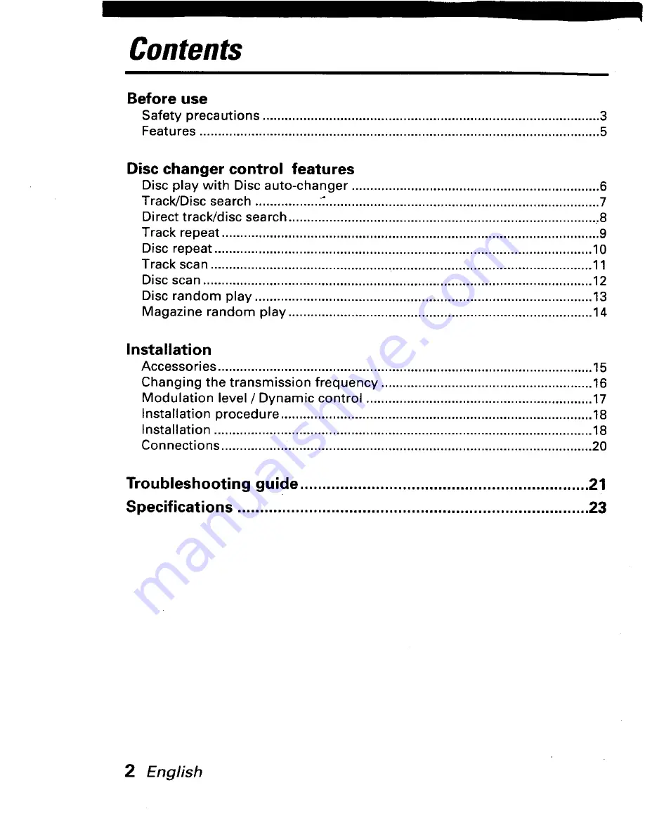 Kenwood KAC-R51FP Instruction Manual Download Page 2