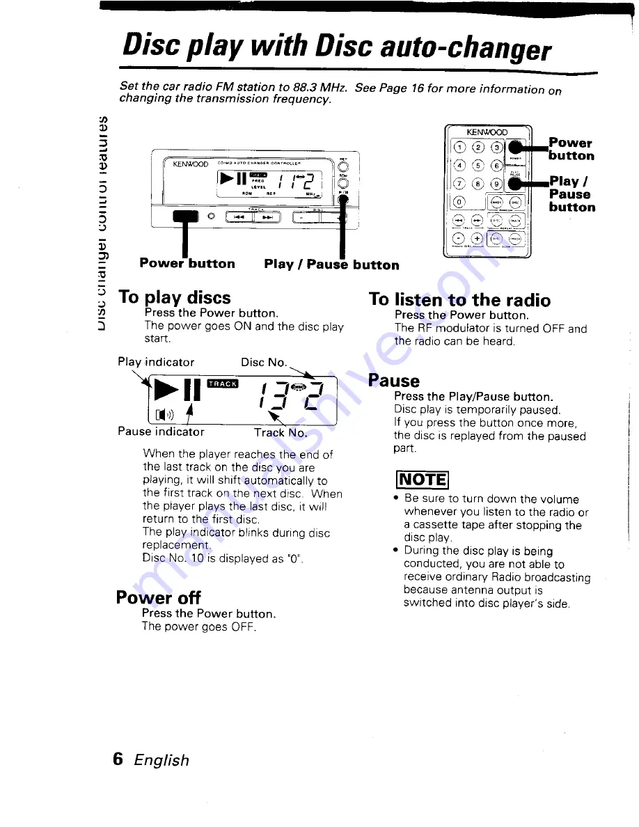 Kenwood KAC-R51FP Instruction Manual Download Page 6