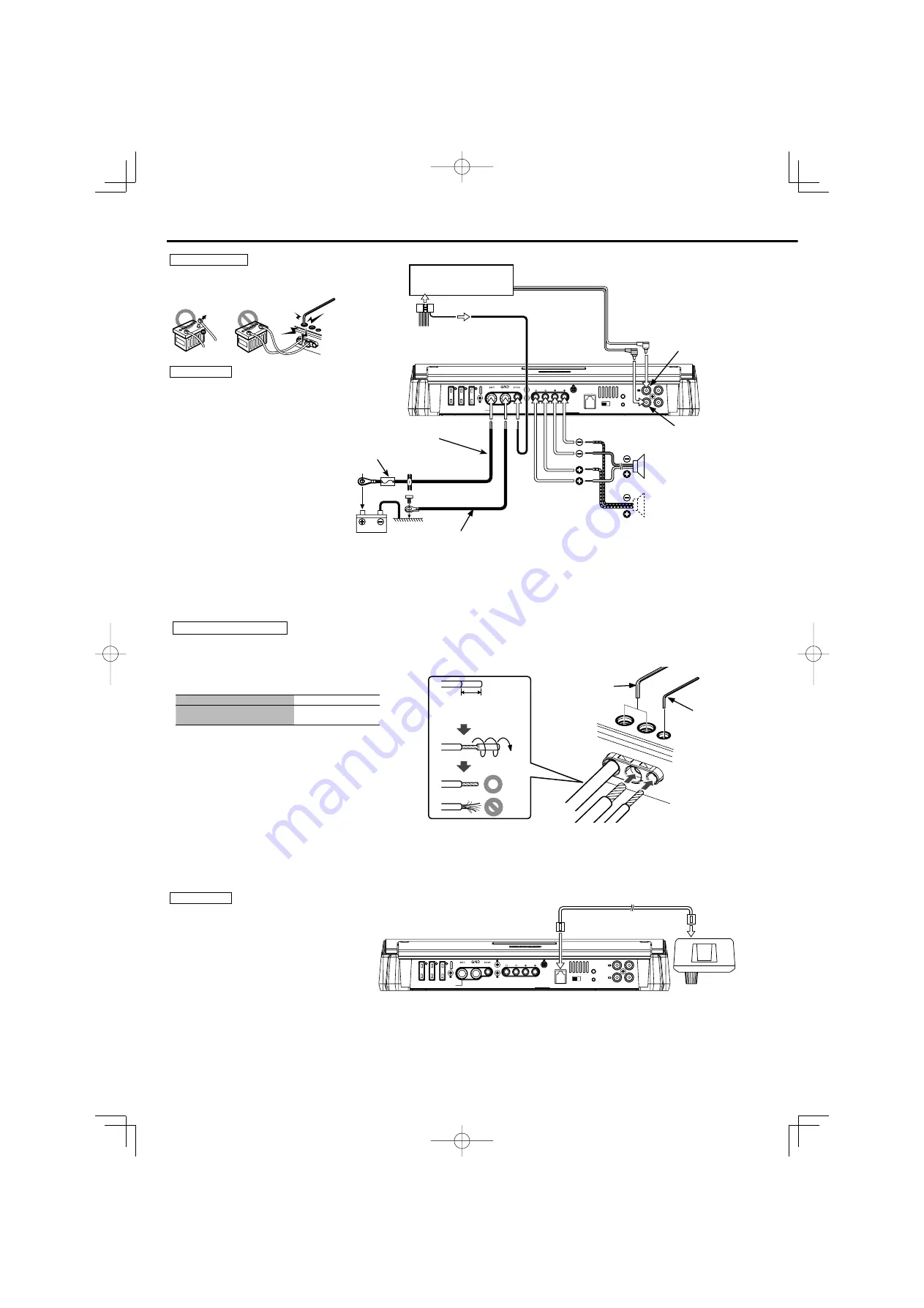 Kenwood KAC-X1R - eXcelon Amplifier Instruction Manual Download Page 12