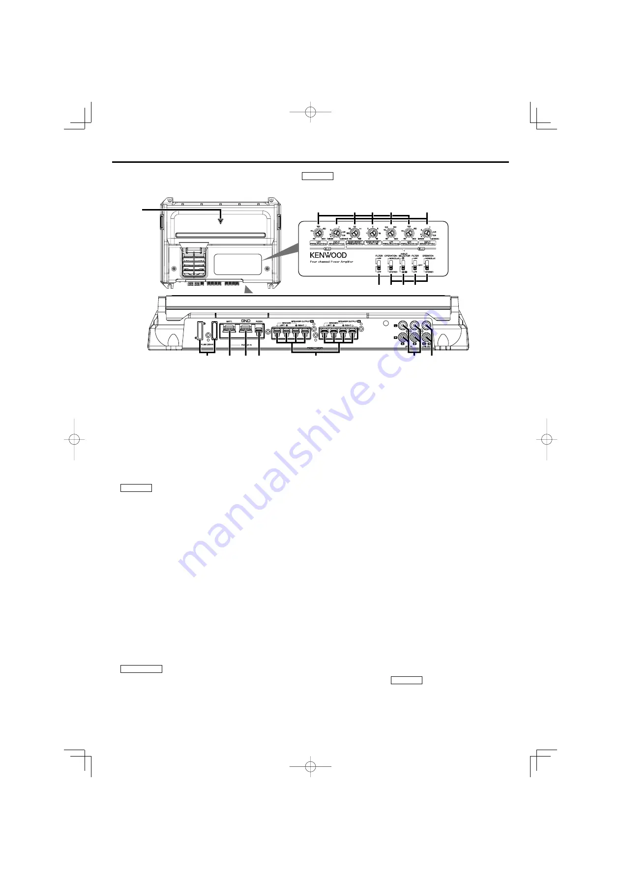 Kenwood KAC X40 - eXcelon Amplifier Скачать руководство пользователя страница 12