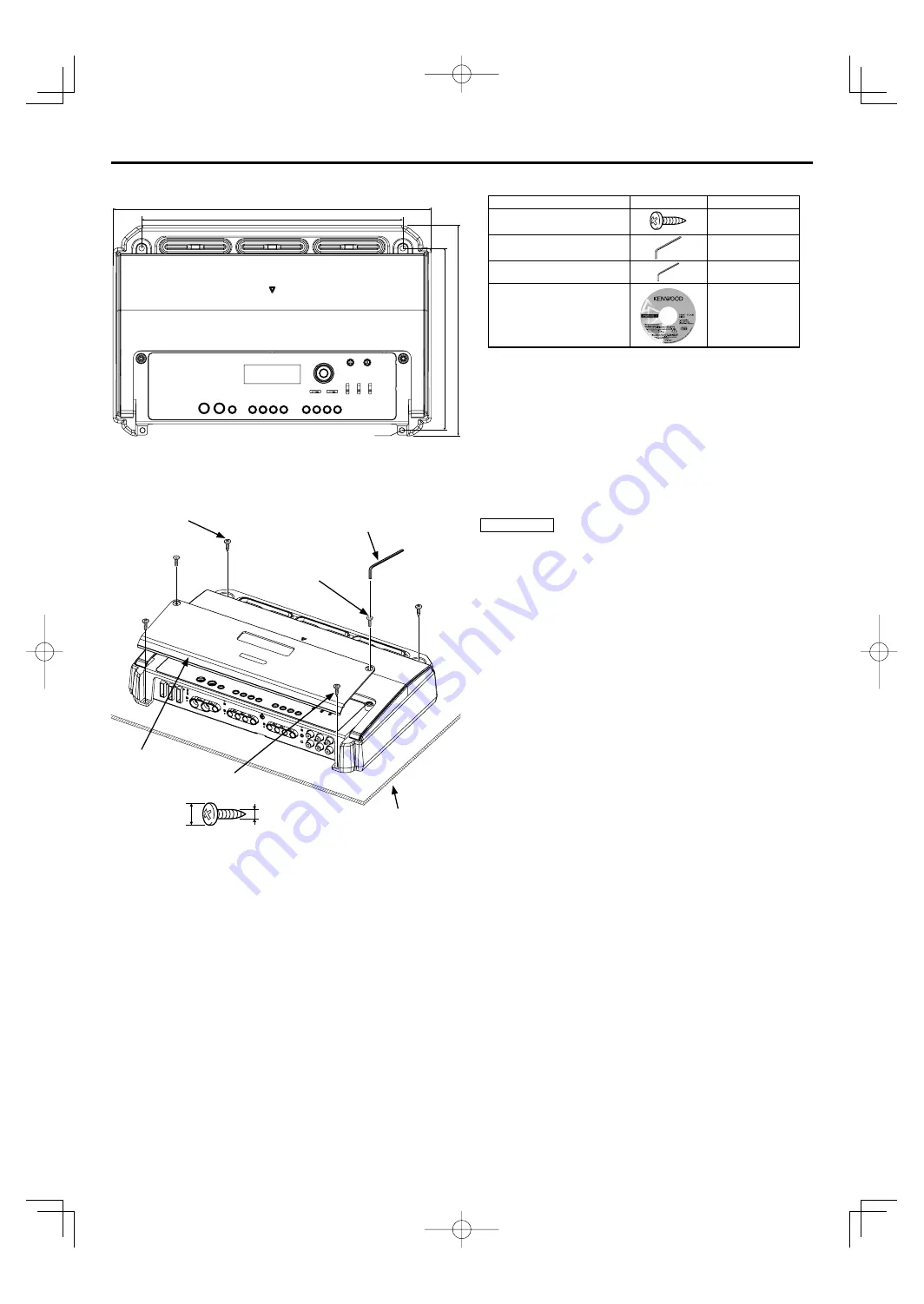 Kenwood KAC-X4R Instruction Manual Download Page 13